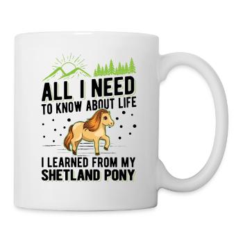 Poney Shetland Poney Shetland Shetty - Mug blanc - blanc - Droite