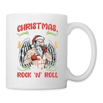 Heavy Hard Metal Weihnachten, Liebe Rock 'n' Roll - Tasse - Weiß - Rechts