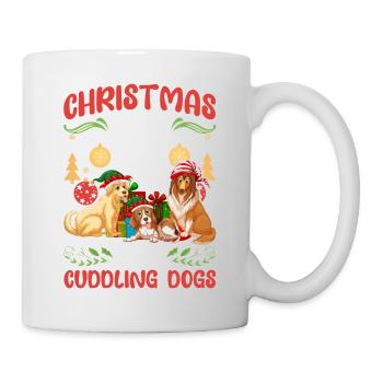 Dog Pug Animal Love Noël, l’amour et les chiens - Mug blanc - blanc - Droite