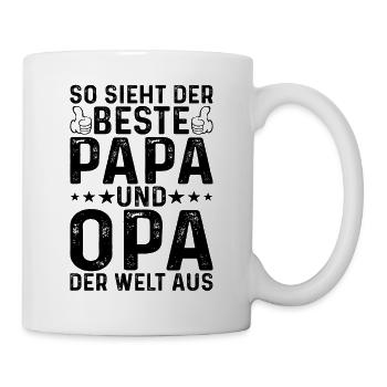 So Sieht Der Beste Papa Und Opa Der Welt Aus - Opa - Tasse - Weiß - Rechts