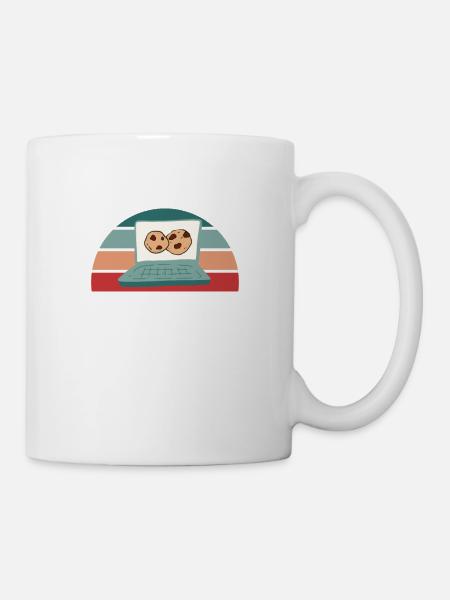 Comme Mon Ordi J'Accepte Les Cookies - Mug blanc - blanc