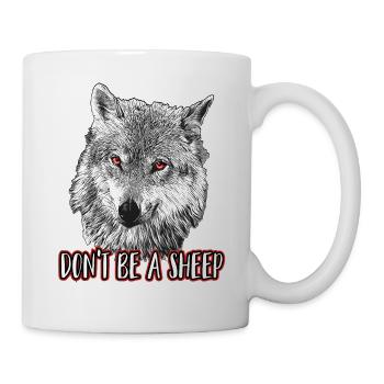 Sei kein Schaf - Tasse - Weiß - Rechts