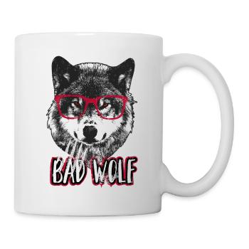 Bad wolf - Grumpy Christmas Wolf - Mug - white - Right