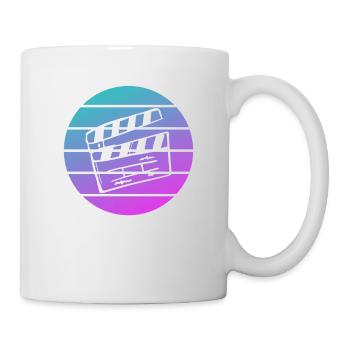 Retro Réalisateur Réalisation Cinéaste - Mug blanc - blanc - Droite