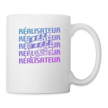 Retro Réalisateur Réalisation Cinéaste - Mug blanc - blanc - Droite