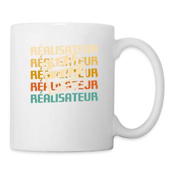 Retro Réalisateur Réalisation Cinéaste - Mug blanc - blanc - Droite