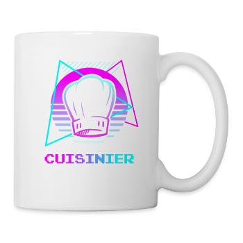 Retro Cuisinier Chef Cuisine - Mug blanc - blanc - Droite