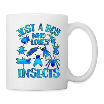 Juste un garçon qui aime les insectes - Mug blanc - blanc - Droite