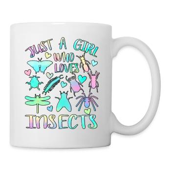 Just a girl who loves insects - Mug - white - Right