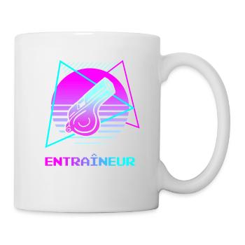 Retro Entraîneur Coach Coaching - Mug blanc - blanc - Droite
