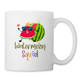 Watermelon Squad Slice Melon Fruits de vacances d’été - Mug blanc - blanc - Droite