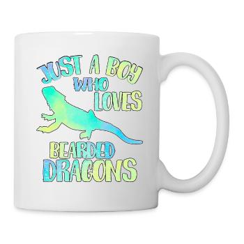 Just a boy who loves Bearded dragons - Mug - white - Right
