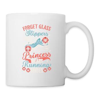 Vergessen Sie Glaspantoffeln Läufer Running Girl - Tasse - Weiß - Rechts
