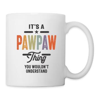 Hommes c’est un truc de papaye drôle papa grand-père - Mug blanc - blanc - Droite