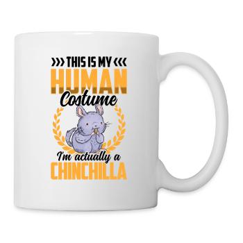 Chinchilla juste un chinchilla de rongeur costume - Mug blanc - blanc - Droite