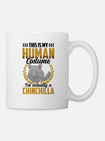 Chinchilla qui n’est qu’un rongeur costumé - Mug blanc - blanc