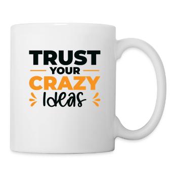 Crazy Ideas Life Quotes Typographie - Mug blanc - blanc - Droite