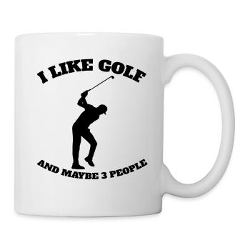 Golf Golf Club Golfer Quote Golf Ball - Mug - white - Right