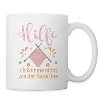 Hilfe Ich Komme Nicht Von Der Nadel Los - Tasse - Weiß - Rechts