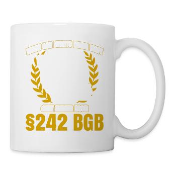 Wenn Gar Nichts Mehr Hilft Geht Immer Noch §242 BG - Tasse - Weiß - Rechts