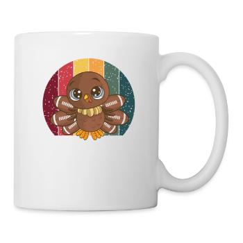 Thanksgiving Turquie dans un design vintage - Mug blanc - blanc - Droite