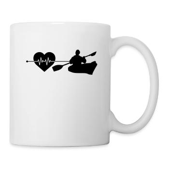 Canoe Kayak Heartbeat - Mug - white - Right
