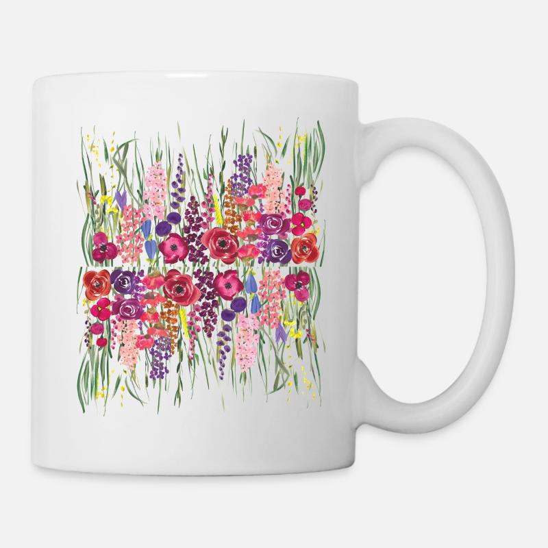 Colorful wildflowers - Mug - white