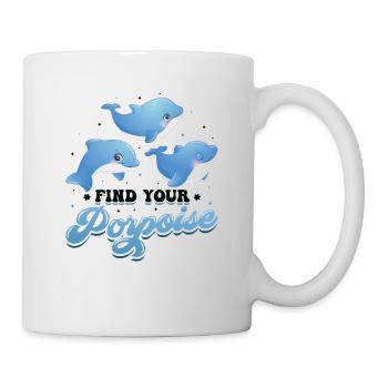 Find Your Porpoise Marine Biologist Dolphin - Mug - white - Right