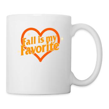 Halloween Theme Fall Is My Favorite Heart Coffee - Mug - white - Right