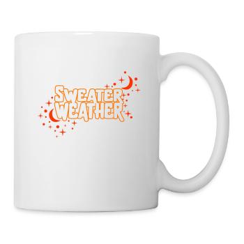 Halloween Theme Sweater Weather Coffee Lover Mug - Mug - white - Right