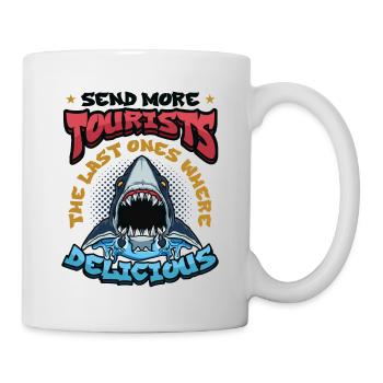 Send more tourists - Mug - white - Right