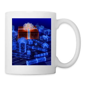 Christmas Christmas Tree Schematic Blueprint - Mug - white - Right
