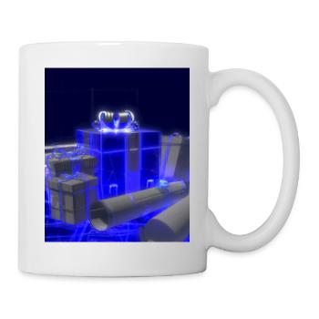 Christmas Christmas Tree Schematic Blueprint - Mug - white - Right