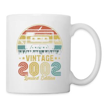 Vintage-Kassette 2002 - Tasse - Weiß - Rechts