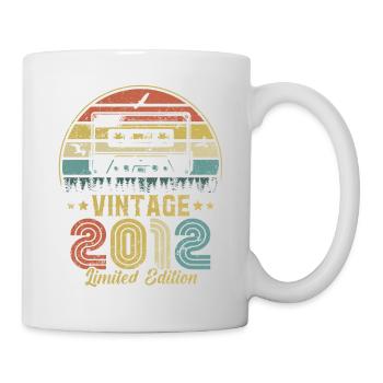 Vintage-Kassette 2012 - Tasse - Weiß - Rechts