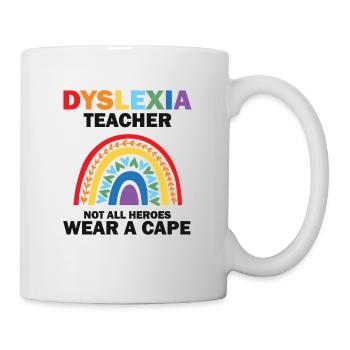 Enseignants de sensibilisation à la dyslexie et de dyslexie - Mug blanc - blanc - Droite