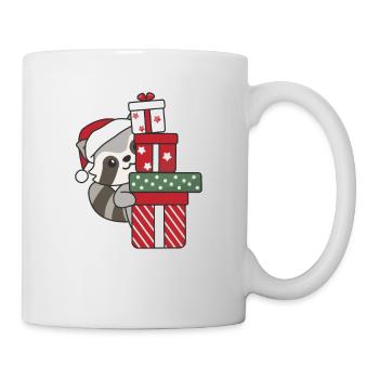 Raccoon Christmas Gift Winter Raccoons - Mug - white - Right
