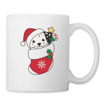 Dalmatian Christmas Snow Winter Animals Dogs - Mug - white - Right