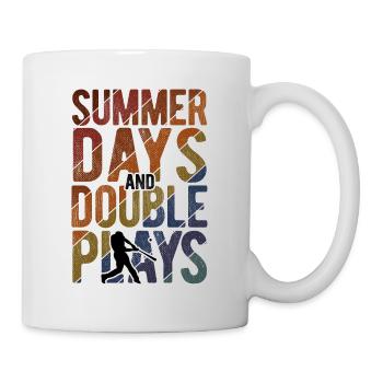 Baseball - Tasse - Weiß - Rechts