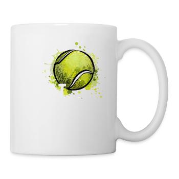 Ball Sport Player Coach Fan Racket Love - Mug - white - Right
