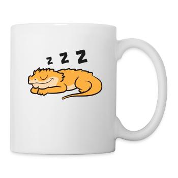 Crested Gecko Pajama Reptile Lizard Sleeping - Mug - white - Right