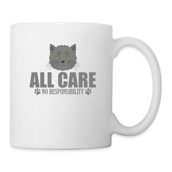 All Care No Responsibility British Shorthair - Tasse - Weiß - Rechts