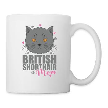 British Shorthair Maman Cat Pet - Mug blanc - blanc - Droite