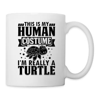 Cute Turtle - This Is My Human Costume I'm Really - Mug - white - Right