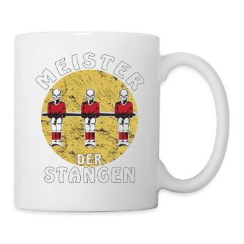 TISCHFUSSBALL MEISTER DER STANGEN - Tasse - Weiß - Rechts