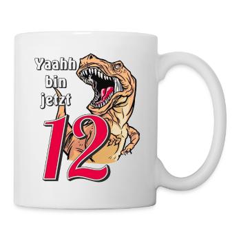 ANNIVERSAIRE Yaahh a maintenant 12 ans - Mug blanc - blanc - Droite