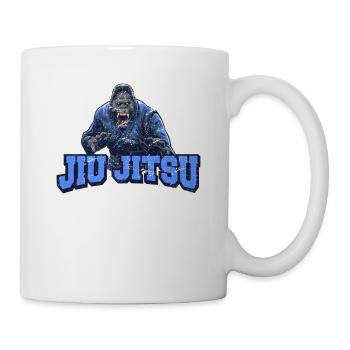 Brazilian Jiu Jitsu Gorilla BJJ Brazilian Jiu-Jits - Mug - white - Right