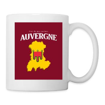Fier de mes Racines Auvergne Rouge - Mug blanc - blanc - Droite