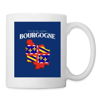 Fier de mes Racines Bourgogne Bleu - Mug blanc - blanc - Droite