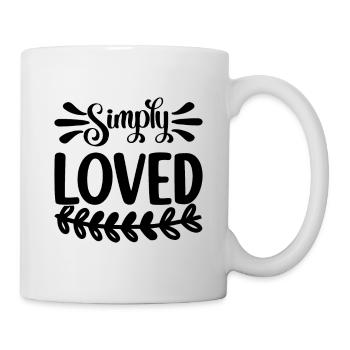 Simply Loved - Tasse - Weiß - Rechts